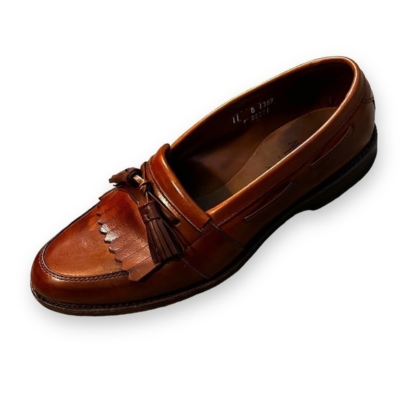 Allen Edmonds Alexandria Tassled Fringe Loafers Leather Kiltie Designer Mens 11 - Picture 1 of 10